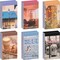 6 Sets 300 Pcs Washi Scrapbook Stickers Set (Fashion Art Color) 5.51 x 5.5 x 0.63 inches